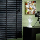 Persiana Horizontal Madeira Com Bambu 50mm 1,20larg X 1,60alt