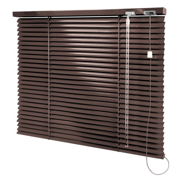 Persiana Horizontal Marrom - 2,00m Larg X 1,60m Alt - Alumíni