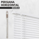 Persiana Horizontal Pvc 25mm Block 100larg X 160alt Branca