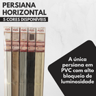Persiana Horizontal Pvc 25mm Block 100larg X 220alt Branca