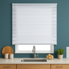 Persiana Horizontal Pvc 25mm Block 120larg X 160alt Branca