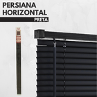 Persiana Horizontal Pvc 25mm Block 140larg X 160alt Preta