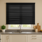 Persiana Horizontal Pvc 25mm Block 160larg X 160alt Preta