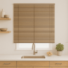 Persiana Horizontal Pvc 25mm Block 180larg X 160alt Café