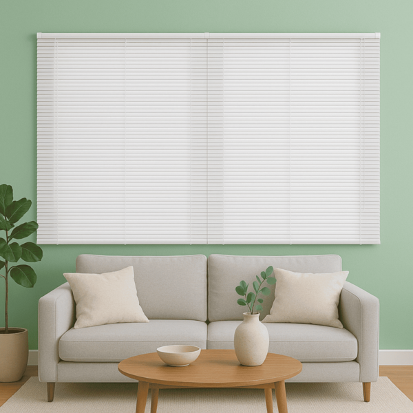 Persiana Horizontal Pvc 25mm Block 200larg X 160alt Branca (2