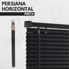 Persiana Horizontal Pvc 25mm Block 200larg X 160alt Preta (2