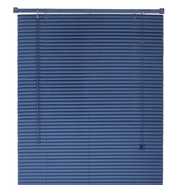 Persiana Horizontal Pvc Azul 80 (l) X 160 (a) Cm Cortina Comp