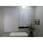 Persiana Horizontal Pvc Block 240larg X 220alt Branca (2pçs)