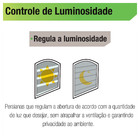 Persiana Horizontal PVC Block Café 1,00x1,60m