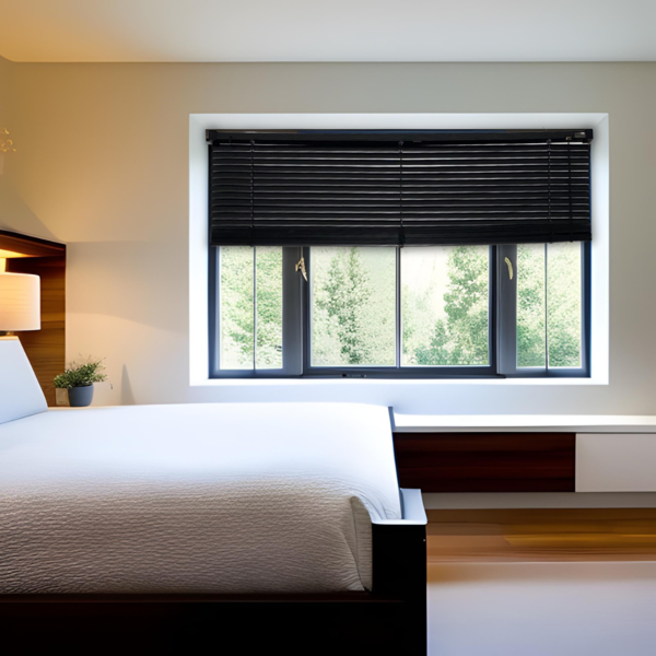 Persiana Horizontal Pvc Block Preta 120 (l) X 160 (a) Cm Lâmi