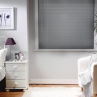 Persiana Horizontal Pvc Cinza 100 (l) X 220 (a) Cortina Compl