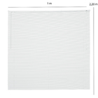 Persiana Horizontal PVC Premier Branca 1,00x2,20m