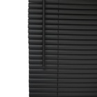 Persiana Horizontal Pvc Preta 60 (l) X 80 (a) Cortina Complet