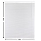 Persiana Horizontal Alumínio Sem Corda São Francisco Branca 1,40x1,75m Inspire