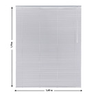 Persiana Horizontal Alumínio Sem Corda São Francisco Prata 1,40x1,75m Inspire