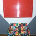 Persiana Horizontal Vermelha - 1,80m Larg X 1,50m Alt - Alumí