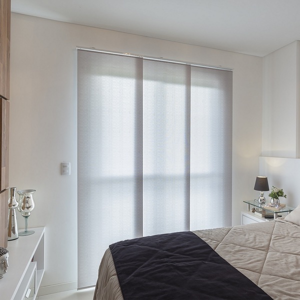 Persiana Painel (2,40lar. X 1,50alt.) Tecido Translucido Cinz