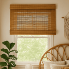 Persiana Pronta Rolô Bambu 100larg X 230alt  Natural