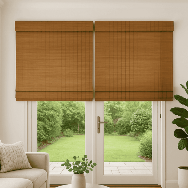 Persiana Pronta Rolô Bambu 200larg X 140alt  (2 Pçs)