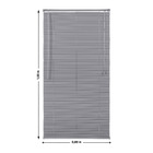 Persiana PVC Horizontal Portland Cinza 0,80x1,55m Inspire
