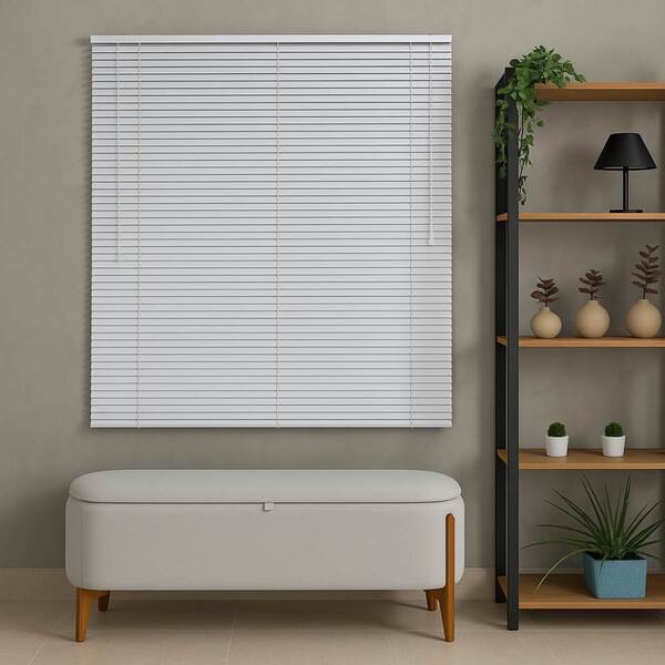 Persiana Pvc Trilho Metálico 100larg X 140alt - Branca