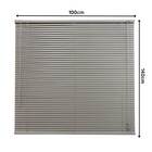 Persiana Pvc Trilho Metálico 100larg X 140alt - Cinza