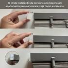 Persiana Pvc Trilho Metálico 140larg X 140alt - Cinza