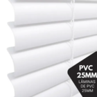 Persiana Pvc Trilho Metálico 200larg X 140alt Branca (2 Pçs)