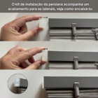 Persiana Pvc Trilho Metálico 200larg X 140alt Cinza (2 Pçs)