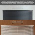 Persiana Pvc Trilho Metálico 200larg X 220alt (2 Pçs) - Preta