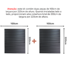 Persiana Pvc Trilho Metálico 200larg X 220alt (2 Pçs) - Preta