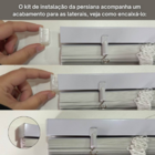 Persiana Pvc Trilho Metálico 240larg X 140alt (2 Pçs) - Branca