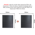 Persiana Pvc Trilho Metálico 240larg X 140alt (2 Pçs) - Preta