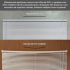 Persiana Pvc Trilho Metálico 240larg X 220alt (2 Pçs) - Branca