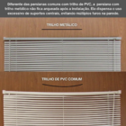 Persiana Pvc Trilho Metálico 240larg X 220alt (2 Pçs) - Cinza