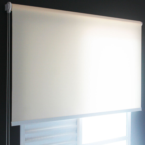 Persiana Rolô - 1,30 Larg X1,50 Alt - Translucida, Cor Creme,