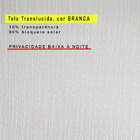 Persiana Rolô - 2,00 Larg X1,80 Alt - Translucida Cor Branca,