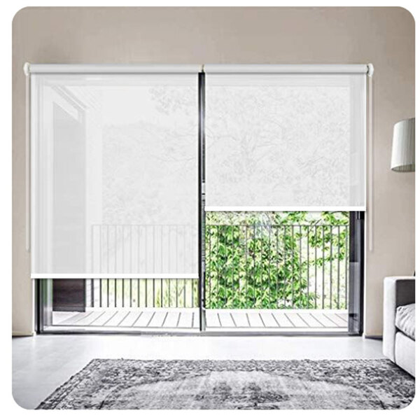 Persiana Rolô 3% - 1,35 Larg X1,80 Alt - Branco Off-white - R