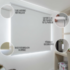 Persiana Rolo (1,40Larg. x 2,25Alt.) Tecido Blackout Preto -