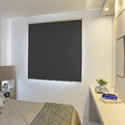 Persiana Rolo (1,80Larg. x 1,50Alt.) Tecido Blackout Preto  -
