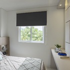 Persiana Rolo (1,80Larg. x 1,50Alt.) Tecido Blackout Preto  -