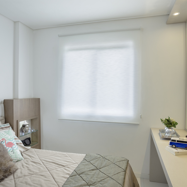 Persiana Rolo (2,00Lar. x 2,00Alt.) Translucido Branco