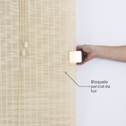 Persiana Rolô Bahaus Bambu Bege 1,60x1,40m Evolux