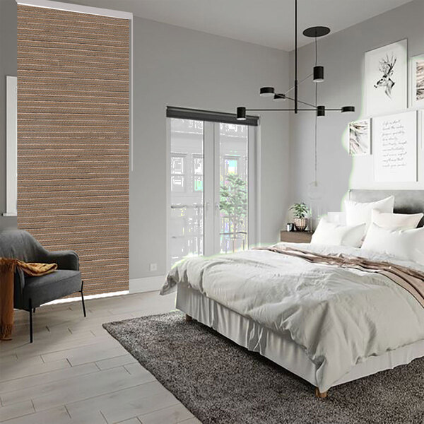 Persiana Rolô Bk Marrom 1,35 Larg X2,70 Alt - Blackout - Roll