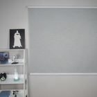 Persiana Rolo Blackout 180larg X 140alt Mescla Cinza
