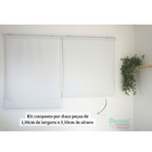 Persiana Rolo Blackout 240larg X 220alt Branca (2pçs)