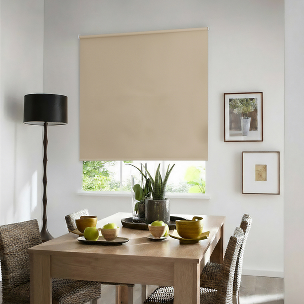 Persiana Rolô Blackout Astella Poliéster Bege 1,40x1,60m Inspire