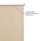 Persiana Rolô Blackout Astella Poliéster Bege 1,40x1,60m Inspire