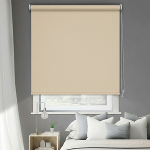 Foto de Persiana Rolô Blackout Astella Poliéster Bege 1,80x2,20m