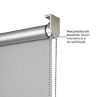 Persiana Rolô Blackout Astella Poliéster Cinza 2,20x2,40m Inspire